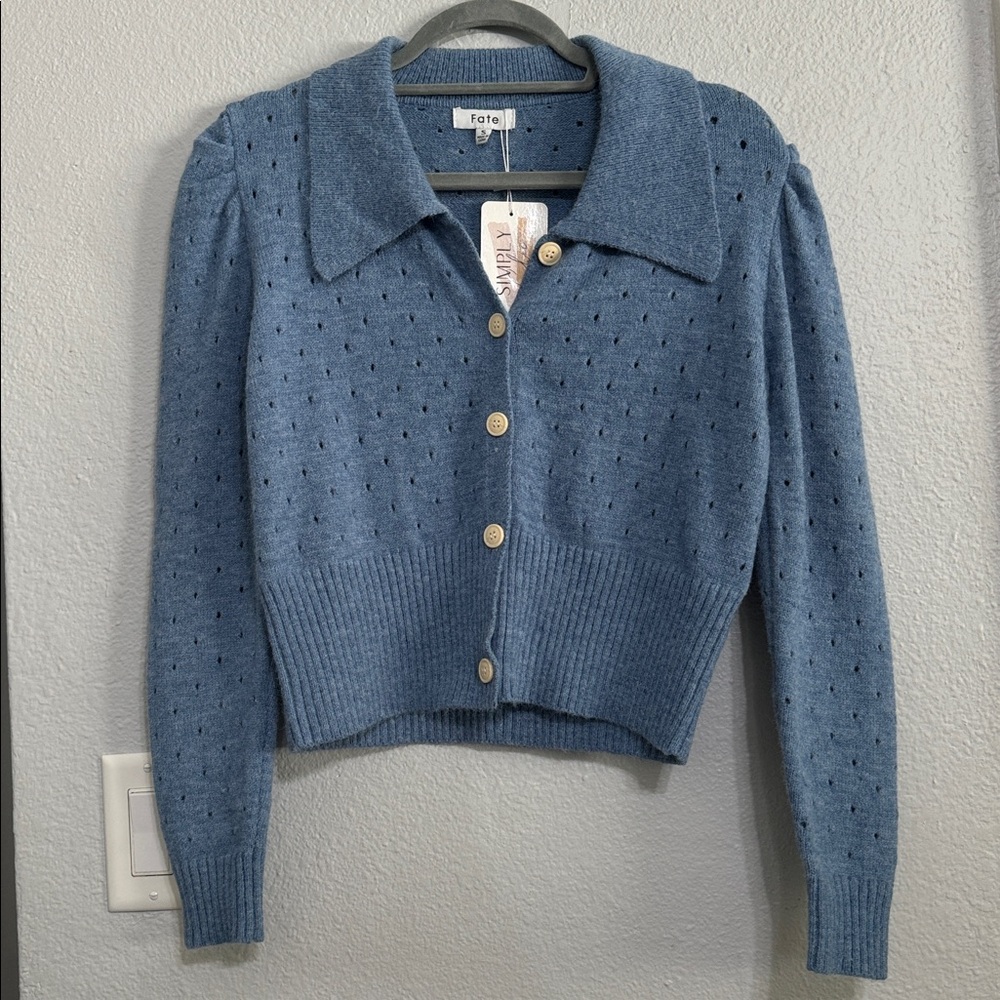 Fate Sky Blue Knit Sweater